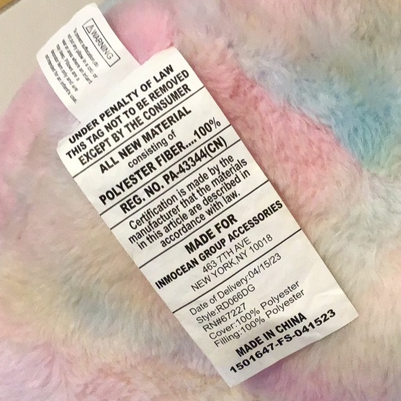 Fluffy Rainbow Book/iPad/Tablet Pillow - Picture 6 of 6